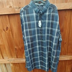 Blue stiped collard shirt
